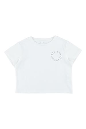 t-shirt in cotone bianco STELLA McCARTNEY KIDS | TY8D22Z0434100
